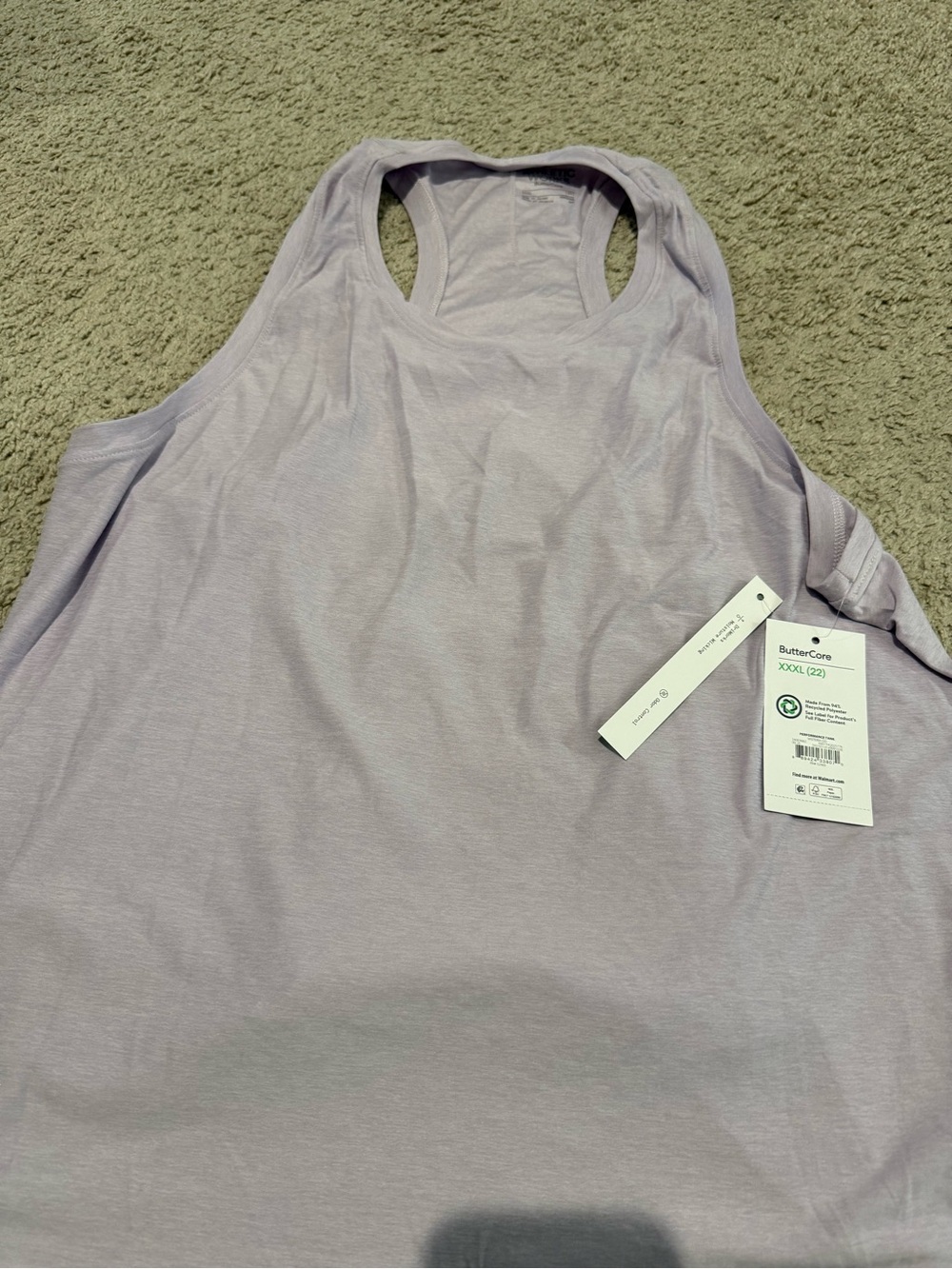 Athletic Works Light Lavender Racerback Tank